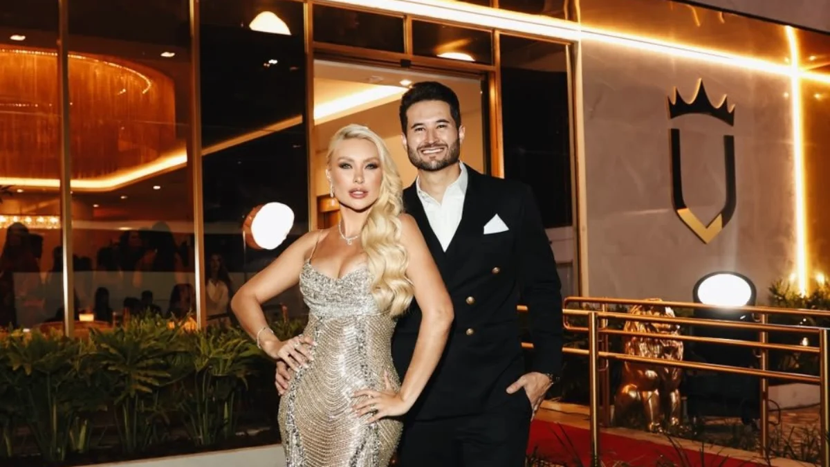 Dr. André Oliveira e Bruna Guimarães na inauguração da unidade da Unique em São Paulo